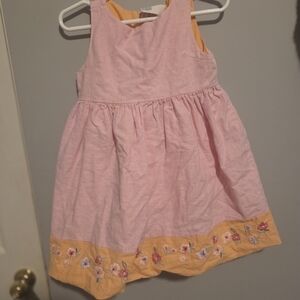 GAP Pink and Orange Floral Kids Dress